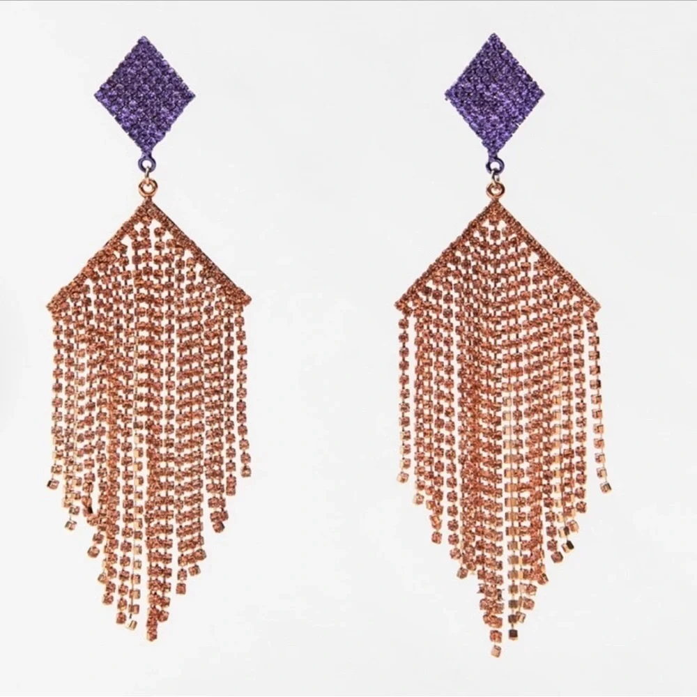 Zara Multicolored Sparkly Earrings - NWT